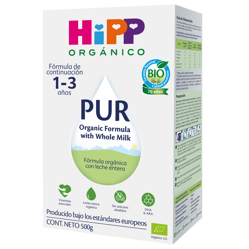 Fórmula HiPP Orgánico PUR 1- 3 años “Coming Soon”