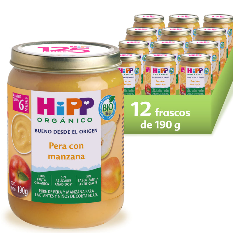 HiPP - Papilla Orgánica de Pera con Manzana