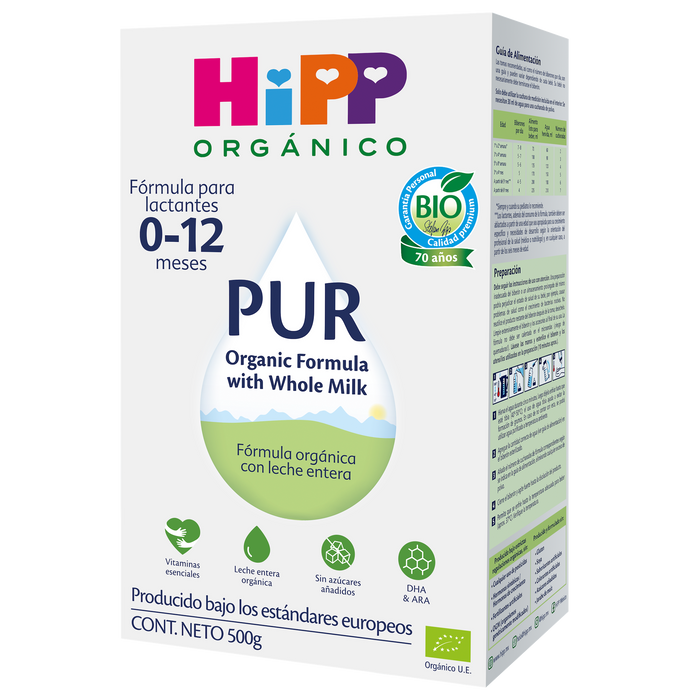 Fórmula HiPP Orgánico PUR   0-12 meses