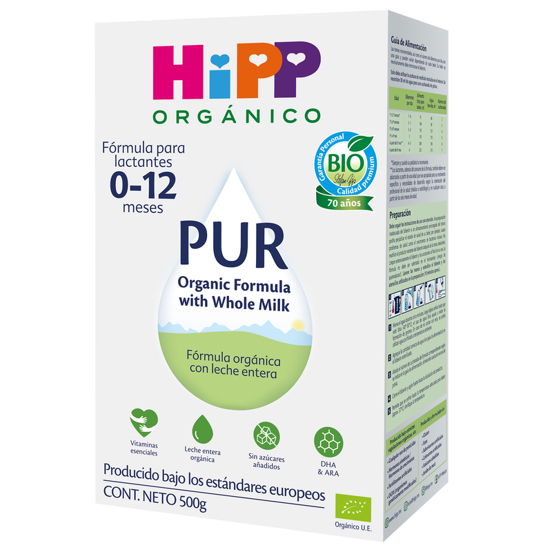 Fórmula HiPP Orgánico PUR   0-12 meses