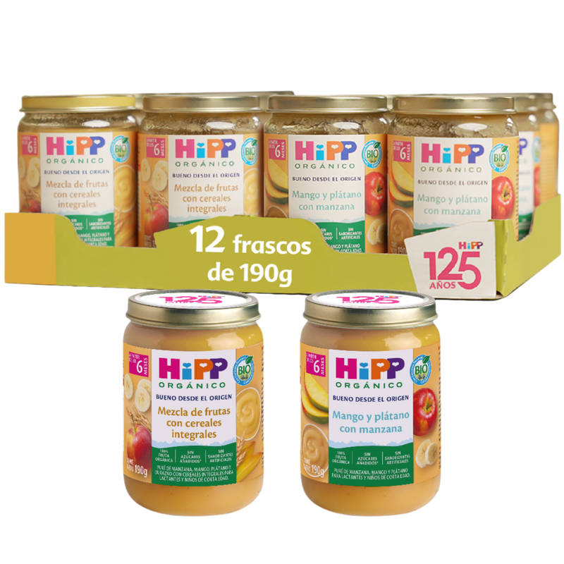 HiPP - Pack Mango - Mix de frutas