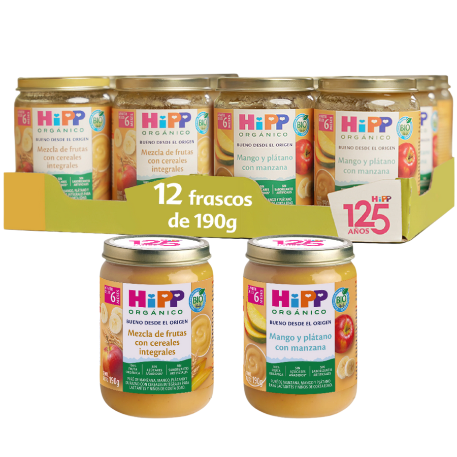 HiPP - Pack Mango - Mix de frutas