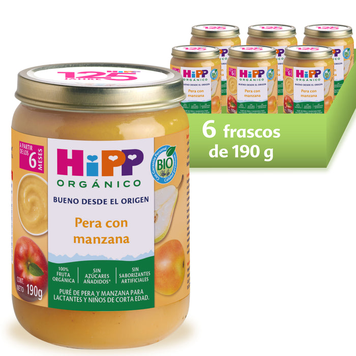 HiPP - Papilla Orgánica de Pera con Manzana
