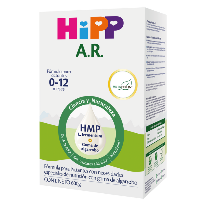 Fórmula HiPP A.R. con Algarrobo 0–12 Meses