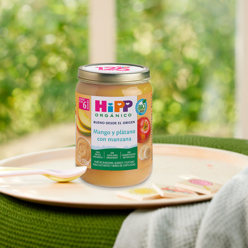 HiPP - Papilla Orgánica de Mango y Plátano con Manzana