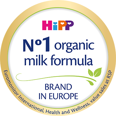 Logo HiPP No.1 organic baby food brand